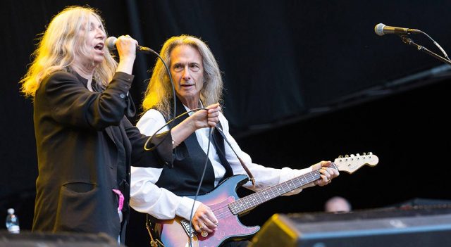 Lenny Kaye and Patti Smith