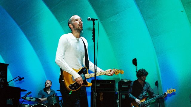 Coldplay performing at the Hollywood Bowl 31st May 2003, Los Angeles, United States of America